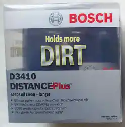 Bosch DistancePlus D3410 Oil Filter - Made in USA.