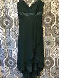 Alfred Angelo Strapless Sheer Chiffon GreenEmpire Bridesmaid Formal Prom Dress 8. Condition is Pre-owned. Shipped with...