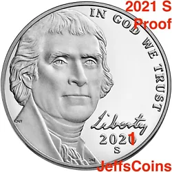 We receive these 2021 proof nickels directly from the US Mint. The US Mint release date was March 5, 2021. 2021 P D S...