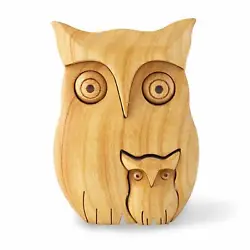 You’re going to love our owl wall decor! Rustic Wooden Owl with “Live” Bark Front. Suitable as owl kitchen and...