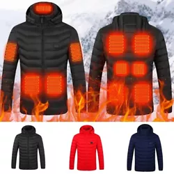 Style: Hooded Heated Coat. Adopted infrared carbon fibre heating material, which is heat-resistance, wear resistance...