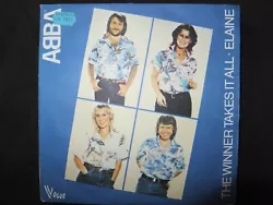 VINYL 45 TOURS ABBA /. Le vinyl présente de très rares et fines micro griffures.