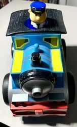 Kid Galaxy Soft Body Friction Powered Train With Moving Conductor Toy. Nice used condition , smoke free. Some light...