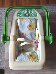 Vintage Cabbage Patch Kids Rocking Baby Carrier Car Seat 16” 1983 Coleco. In very good used condition.