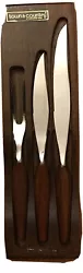 Town & Country knife Carving Set. Washington Forge Fleetwood Handles 3 Piece. Condition is 