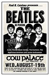 ARTIST RENDITION. COW PALACE. ARTIST RENDITION. THE BEATLES. sAN fRANCISCO, CA. BEING REPRESENTED AS THE ORIGINAL. (CR)...
