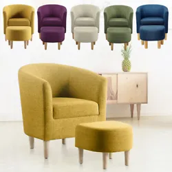 This chair with an ottoman brings life to your living room bedroom or office and it is a perfect addition to any decor....