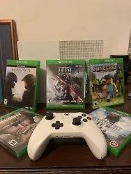 XBOX ONE S GAME BUNDLE 500GB Game Console - White. Comes with pictures games