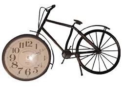 Retro Bicycle Kensington Station London Wall or Shelf Clock Metal Quartz 19