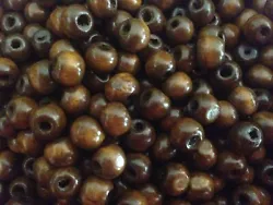 Wood Beads Brown color, 8mm sold by 110 beads.