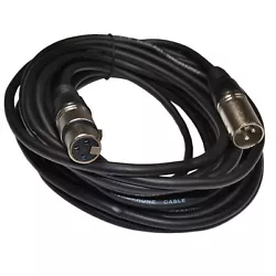 HQRP® Connecteur XLR mâle à XLR femelle 3 broches professionnel Câble flexible symétrique sans bruit de 25 pieds...