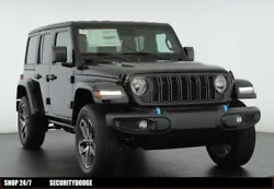 This ALL NEW 2024 Jeep Wrangler Sport S 4xe features the black clear coat exterior and black cloth seats. This...