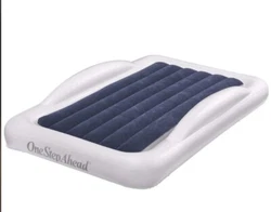 Inflatable toddler bed with bed rails.