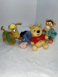 Mattel Star Bean Disney Winnie The Pooh Eeyore Tigger Spike Rugrats Vintage Lot.