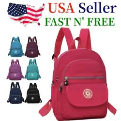 Made of high-quality water-resistant nylon. Lining: polyester; Closure: zipper. Carry hands-free while you still look...