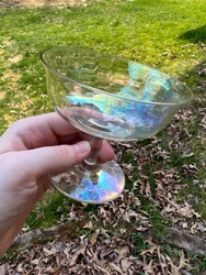 Vintage Iridescent Glassware Set of 6