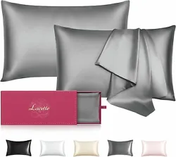Smooth and Soft Silk Pillowcase : The surface of the Silk Pillowcase is smooth and shiny, reducing friction on...