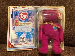1999 Ty Beanie Baby Millennium (Millenium) Bear - McDonalds - NEVER OPENED. Retired