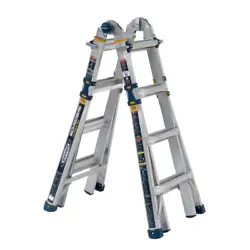 WERNER has introduced their LIGHTEST 375 lbs. This ladder is really 5 ladders in 1 (Extension Ladder, Double-Sided Twin...