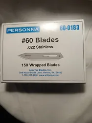 Personna 60-0183 .022 Stainless Wrapped Poultry Blades 150 per Pack.