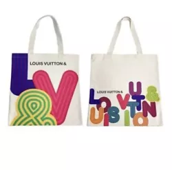 Louis Vuitton & Canvas Eco Tote Bag Shenzhen Exhibition 2022 Novelty. Shipped with USPS Ground Advantage.