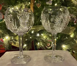 WATERFORD CRYSTALRETIRED, VERY RARE, HARD TO FINDBEAUTIFUL PAIR OF UNIVERSAL TOASTING GOBLETS FROM THE MILLENNIUM...
