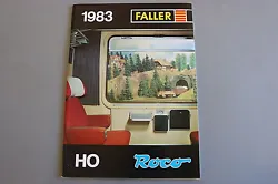 FALLER ROCO Train catalogue Ho 1983. 104 pages Taille : 29,7 x 21,2 cm - F. par Colissimo 24H/48H.