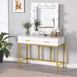 Extra large mirror with 9 soft light bulbs allow you to get the full and bright view to apply your makeup in a new...