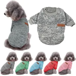 Lovely sweater makes your dog catch more eyes, add more fun in the daily. Make from durable soft and warm material,...