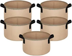 Move bags full of soil and plants with ease. Built with a flat base for easily filling this pot by yourself. Breathable...