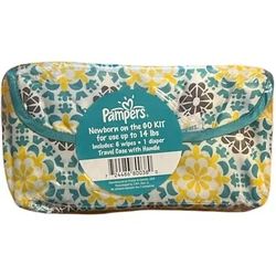 Pampers Newborn on the GO KIT - Includes 1 Newborn Diaper. 6 Sensitive Wipes.