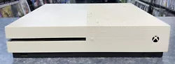 Microsoft Xbox One S 1TB Console Only- White. Works great with no problems. Consoles will show signs of previous use....