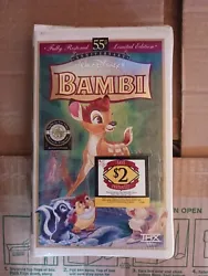 Bambi: 55th Anniversary Walt Disneys Masterpiece (VHS, Limited Edition).