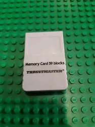 nintendo gamecube carte mémoire 59 blocks thrustmaster etat tbe. État : Occasion Envoyé rapidement et soigné...
