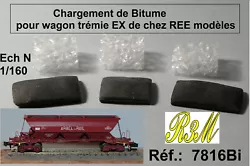  trains 1/160 R3M Chargement de Bitume pour wagon Trémie EX de Chez REE. État : Neuf Service de livraison : Lettre...