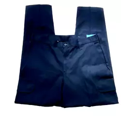 Cintas 34x31.5 Work Pants Cargo pocket Comfort Flex Blue Navy 270-20 Rn51374. LEG OPENING: 9