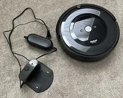 This listing is for a USED iRobot Roomba e5 Black Robotic Vacuum Cleaner With Charger Dock. Exact item is shown in...