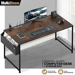 This computer desk has a rustic and industrial-inspired look we love. The stable metal frame ensures the desk wont...