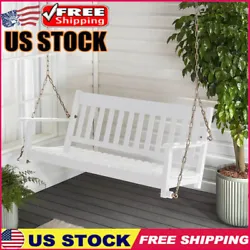 It is made of durable FSC-certified solid hardwood and can support up to two people, or up to 450 lbs. This wood porch...