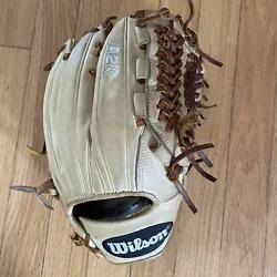 Wilson A2K 11.75 Tan Colored. Condition is Pre-owned. Shipped with UPS Ground.