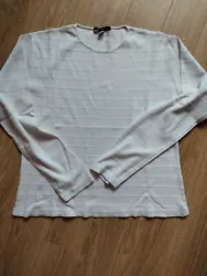 TEE SHIRT DECATHLON MANCHES LONGUES. BLANC.TAILLE : XL. LOGO SUR LE COTE.