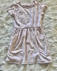 Cat & Jack Girls size M (7/8) Pink Unicorn Short Sleeve Skater Dress Cotton. Dress is in great used condition No holes...