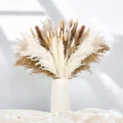 Dried pampas grass bouquets with the touch of the original plant, and very safe. Compared to flowers, pampas grass is...