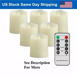 Battery operated votive candles,ON/OFF switch for easy operation. Three modes of light setting mimic the real candle in...