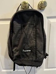 Supreme SS13 black croc Crocodile skin print backpack Spring Summer 2013. Used in good condition.