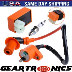 Racing Ignition coil Fits Chinese GY6 50cc - 110cc, 125cc, 150cc 4-stroke Engines Scooters, ATVs, Go Karts, Mopeds,...