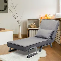 【3 IN 1 VERSATILE CHAIR BED 】 With foldable design, this chair can be easily converted into an upholstered...
