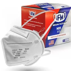 IFM A105 N95 Respirators are latex-free. Each box contains 25 N95 Respirators. NIOSH Approved. Indiana Face Mask N95...