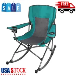 You do not have to worry about storage since this rocking camp chair folds easily. It includes a carrying bag for...