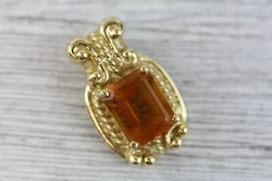 Form: Pendant Twisted Cable Designer Luxury Beautiful. Material: Citrine. AMAZING PENDANT WONDERFUL HIGHEST QUALITY....